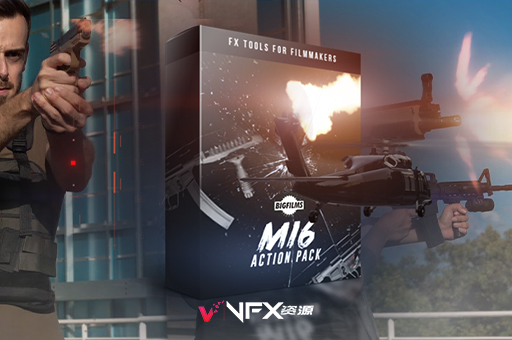 4K视频素材-400多个好莱坞枪战电影枪口闪光炮弹撞击弹孔破坏视觉效果包 Bigfilms MI6 – Action Pack精品推荐、视频素材