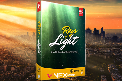 4K视频素材-176个体积光聚光灯光线照射动画 BusyBoxx V18 Rays of Light视频素材