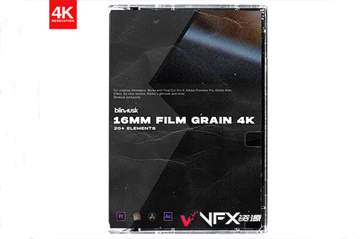 4K视频素材|23个复古16毫米电影胶片颗粒效果叠加 Blindusk 16mm FILM GRAIN视频素材