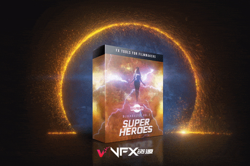 4K视频素材-242个超级英雄魔法能量电流雷电火焰传送门电影特效合成动画 SUPERHEROES Pack精品推荐、视频素材