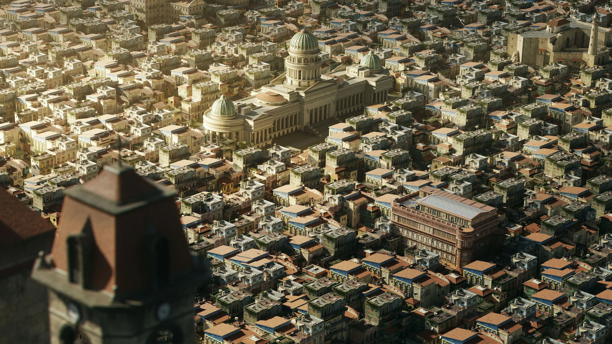 3D模型-古巴异域风格城市建筑楼房模型 Havana Nights （C4D/Blender/FBX/OBJ格式）3D模型、素材