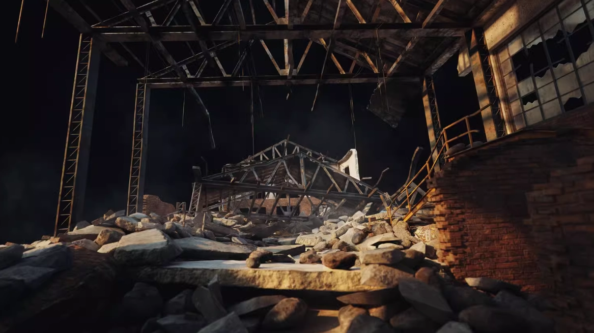3D模型-二战遗迹飞机残骸楼房建筑倒塌废墟灾难场景模型 KitBash3D – Wreckage （Blender/UE格式）3D模型、素材