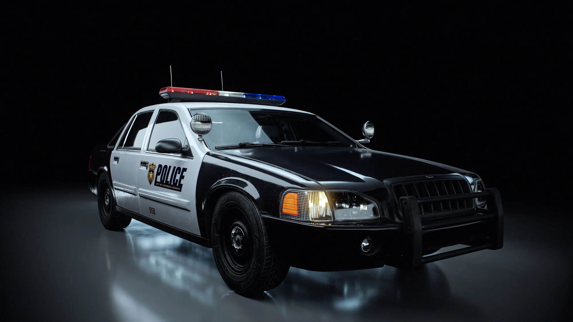 Blender模型-公交车出租车警车校车交通汽车3D模型 KitBash3D – City Cars: Municipal3D模型、素材