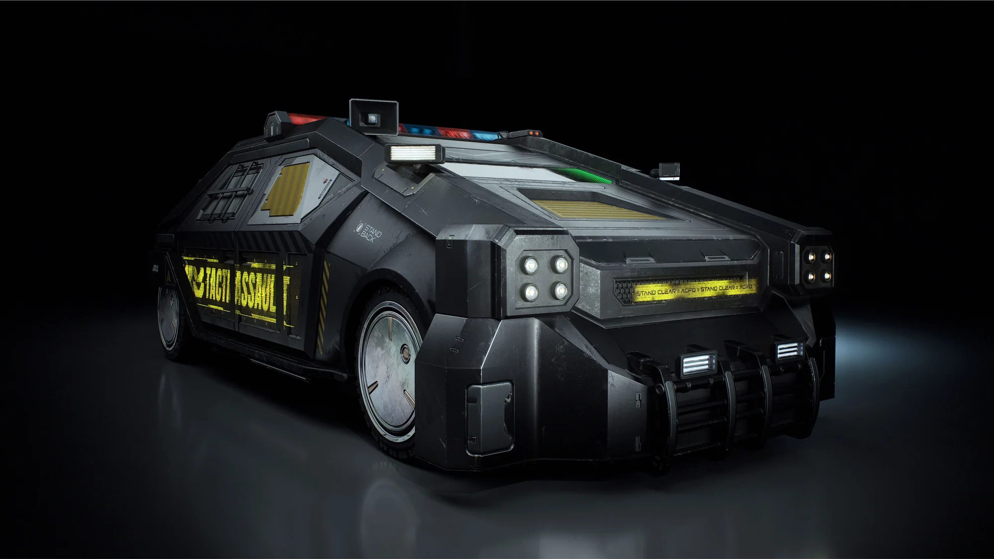 Blender模型-赛博朋克科幻摩托车汽车3D模型 KitBash3D Cyberpunk Vehicles3D模型、素材