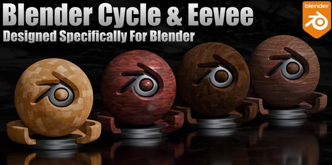 Blender预设-木材材质纹理资产库 Wood Master Tools V1.0Blender预设、预设