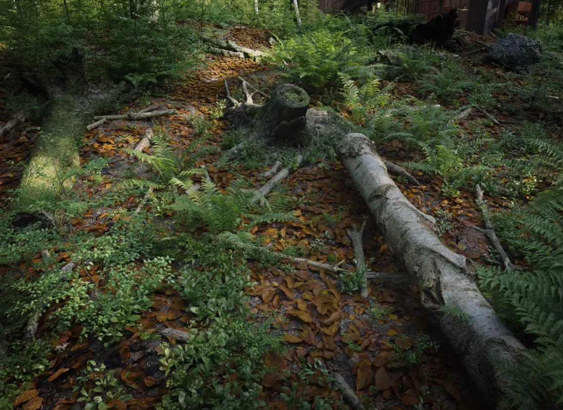 Blender模型-森林里木屋民宿场景3D模型资产 15Th Anniversary Scene For Blender3D模型、素材