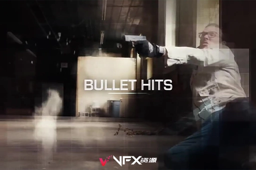 4K视频素材-激战子弹射击命中特效素材 ActionVFX – Bullet Hits素材、视频素材