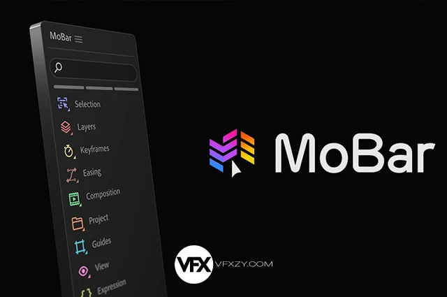 【中文汉化】MoBar V3.7.3 AE多功能快捷命令工具箱