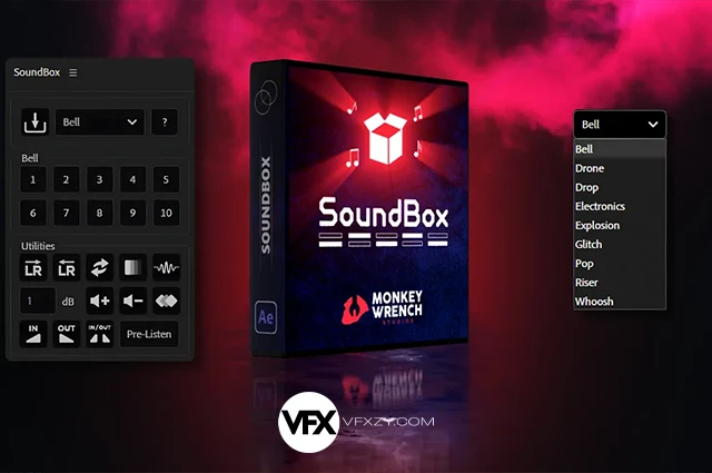 AE脚本-SoundBox V1.0.0 快速处理添加音效工具