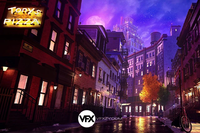 【中英文字幕】Maya+PS+阿诺德城市景观设计场景建模贴图灯光渲染教程两套
