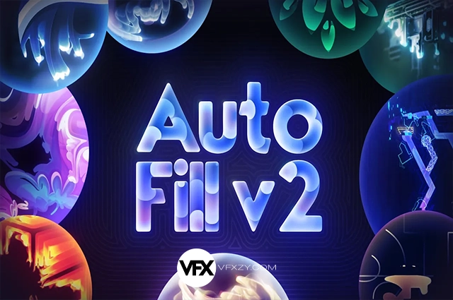 【中文汉化】AutoFill V2.0.2 Win/Mac AE文字图标Logo自动填充路径生长动画插件