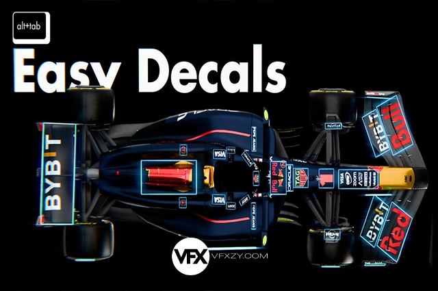 Blender快速简易贴花插件 Easy Decals V1.0.0