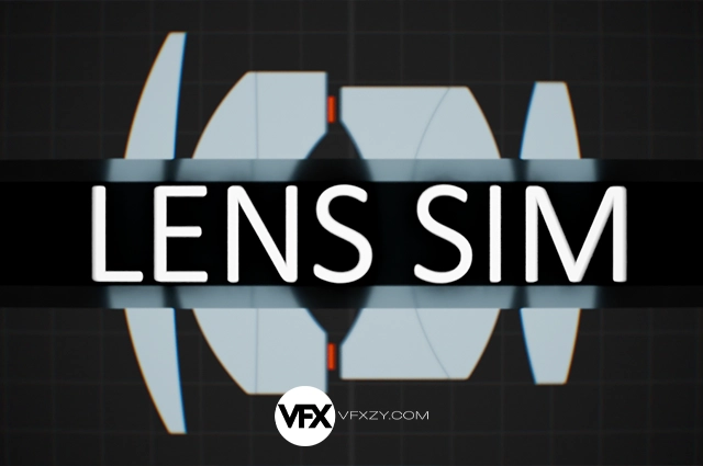 Blender真实镜头光学色差畸变柔光虚焦效果插件 Lens Sim V3.2.1
