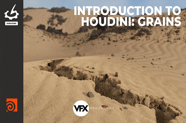 【中英文字幕】Houdini流沙坑粒子模拟特效教程